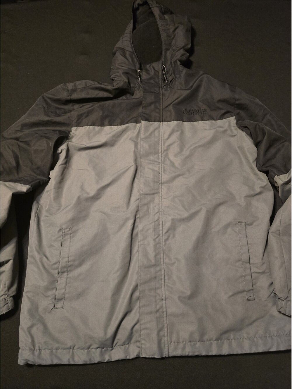 Magellan Outdoors Men’s Jacket, Size Medium, Black/Gray